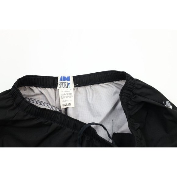 Vintage 90s InSport Mens Large Waterproof Cuffed Joggers Jogger Pants Black USA - Picture 8 of 12